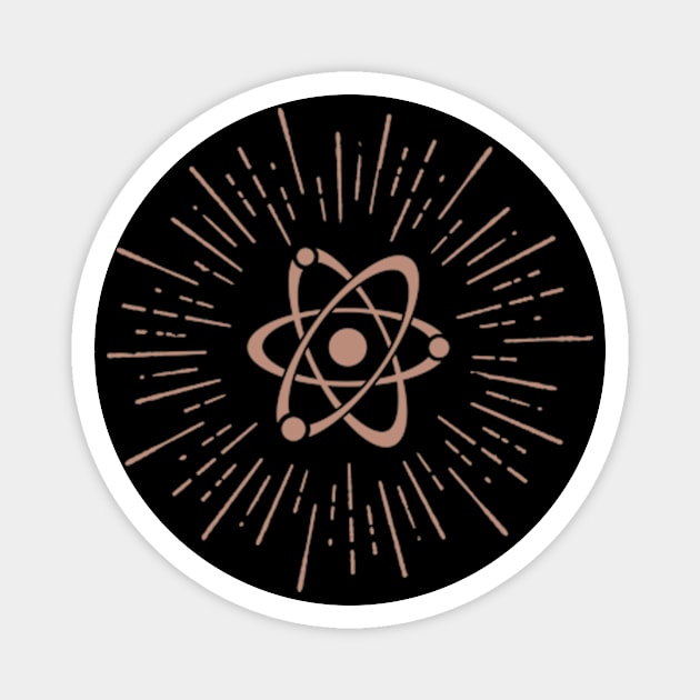 Atom illustration Magnet by ArtsyAgent